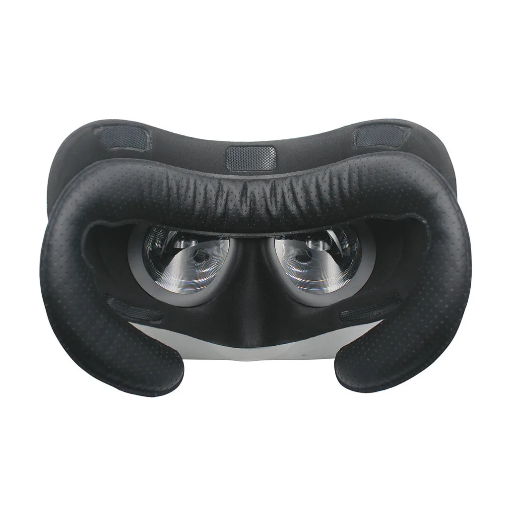 Удобные Сменные аксессуары для oculus quest vr playstation classic маска для глаз мягкая легкая чистка кожа для Oculus Go - Цвет: Black