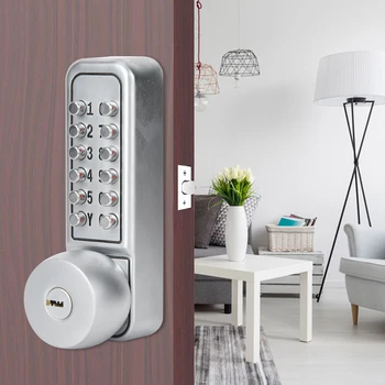 

Password Door Lock Mechanical Code Keypad Door Look Keyless Entry Waterproof Look for Apartment Office Home Wooden Door