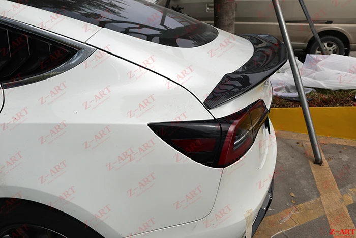 Z-ART для Tesla модель 3 углеродного волокна задний спойлер model3 углерода карбоновое