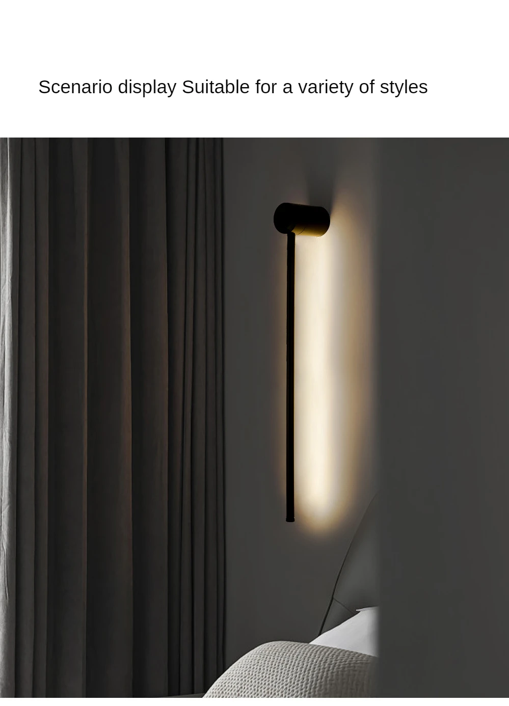 wall sconces for living room Led Wall Lamp Long RGB Wall Light Atmosphere Decor For Home Bedroom Living Room Bar Corridor Sofa Background Wall Linear Fixture led wall lamp