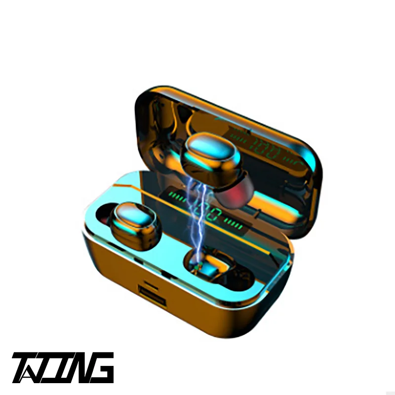 TATING new hifi headphones G6S Wireless Bluetooth Earphones Headphone V5 0 Binaural Call With Power Bank