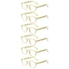 CLASAGA High Quality Spring Hinged Reading Glasses Men and Women Eyewear with Oval Frame Reader Prescription Eyeglasses 0~600 6