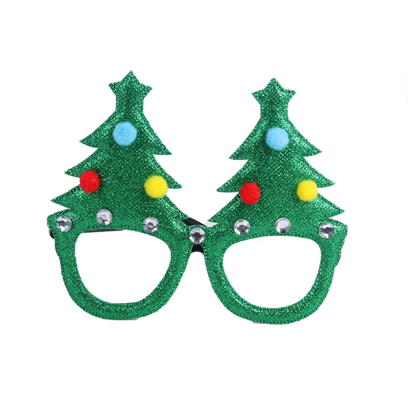 Веселые рождественские очки Рамка реквизит для фотографий Рождественская елка очки костюм Подарки для взрослых детей новогодний фестиваль Декор Natal