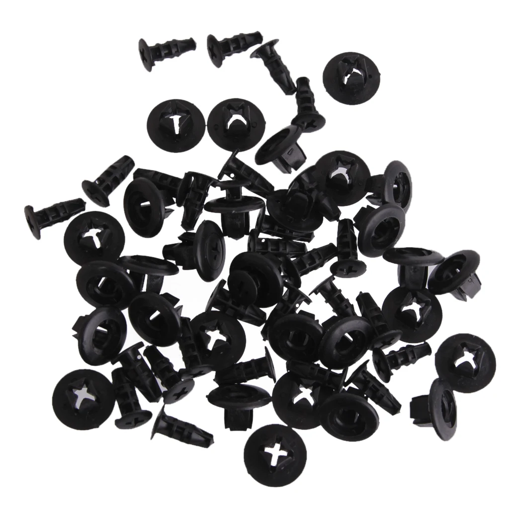 30Pcs Car Plastic Push Type Rivet Holder Fastener Bumper Pin Clips Attachment For Toyota Camry