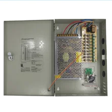 220V постоянного тока до DC12V 20A 9 ch централизованный источник электропитания коробка охранного наблюдения блок питания 12 В источник питания светодиода