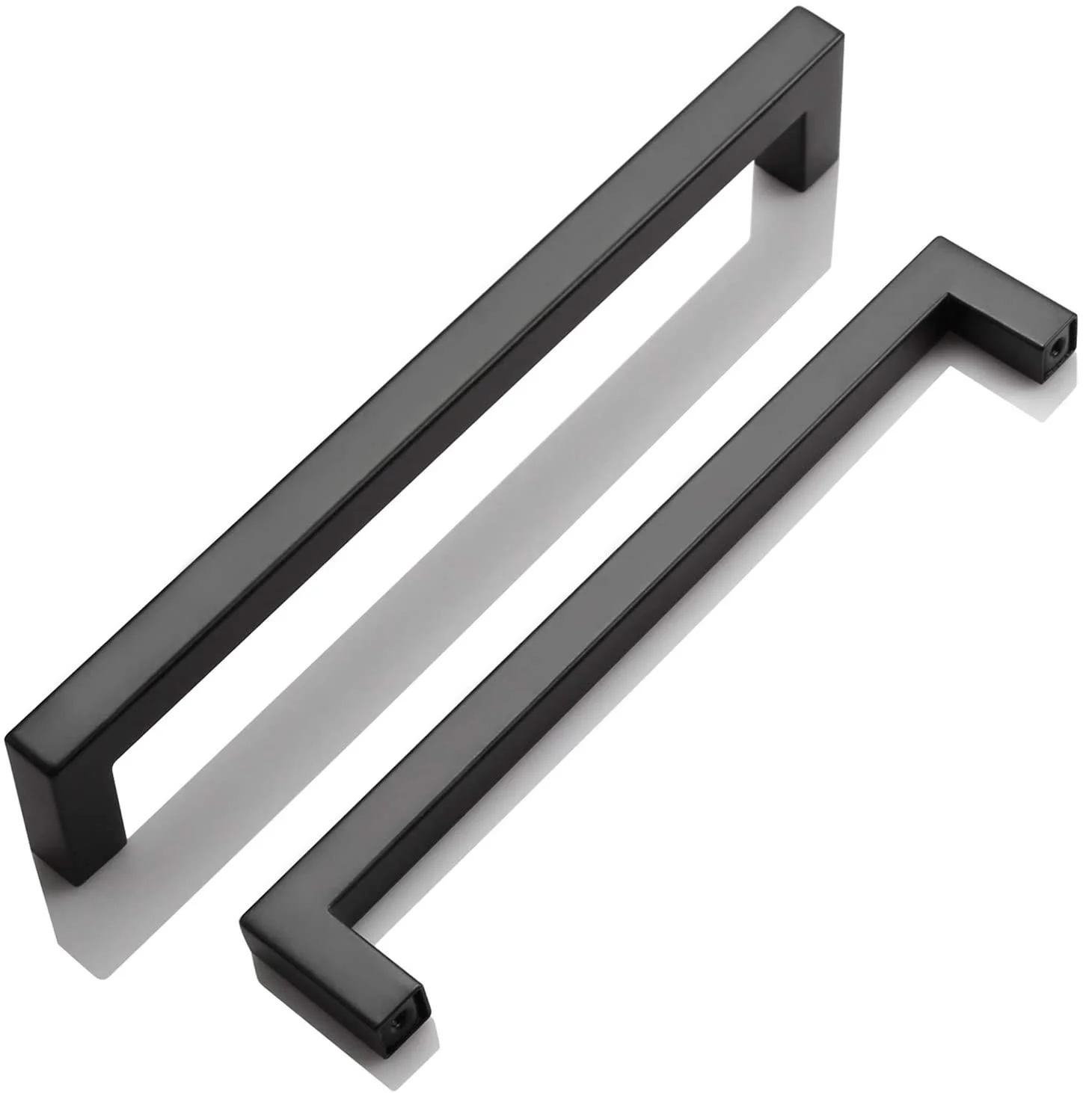 Black Cabinet Handles Stainless Steel wardrobe closet home Kitchen Matte Cupboard furniture Door T Bar drawer cabinet pulls |
