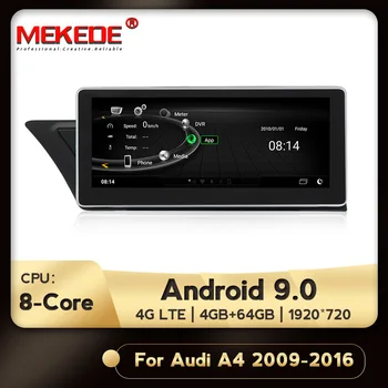 

4+64G 10.25" Android 9.0 4G lte Car Radio audio GPS Navigation player for Audi A4 A5 S4 S5 2009-2016 with BT WIFI Multimedia