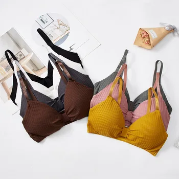 

2019 Sexy Girl Bras for Women Lingerie Intimate Modis New Fashion Style Wireless Women Intimate Gather Chest Sexy Push Up Bra