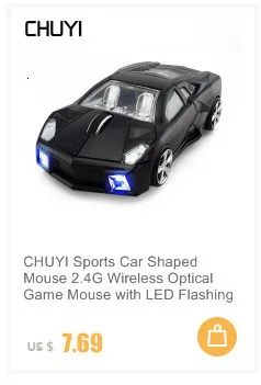 CHUYI беспроводная мышь для автомобиля VW Beetle Shaped компьютерная мышь dpi 1600 оптическая спортивная машина Mause USB Gamer Игровые Мыши для ПК ноутбука