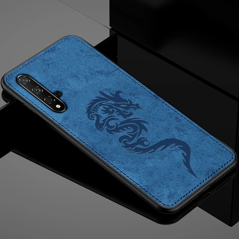 Для huawei honor 20 pro чехол противоударный задняя крышка для honor 10 8 8x max 6x 9x pro v10 view mate 9 lite GR5 nova 5t чехол - Цвет: blue dragon