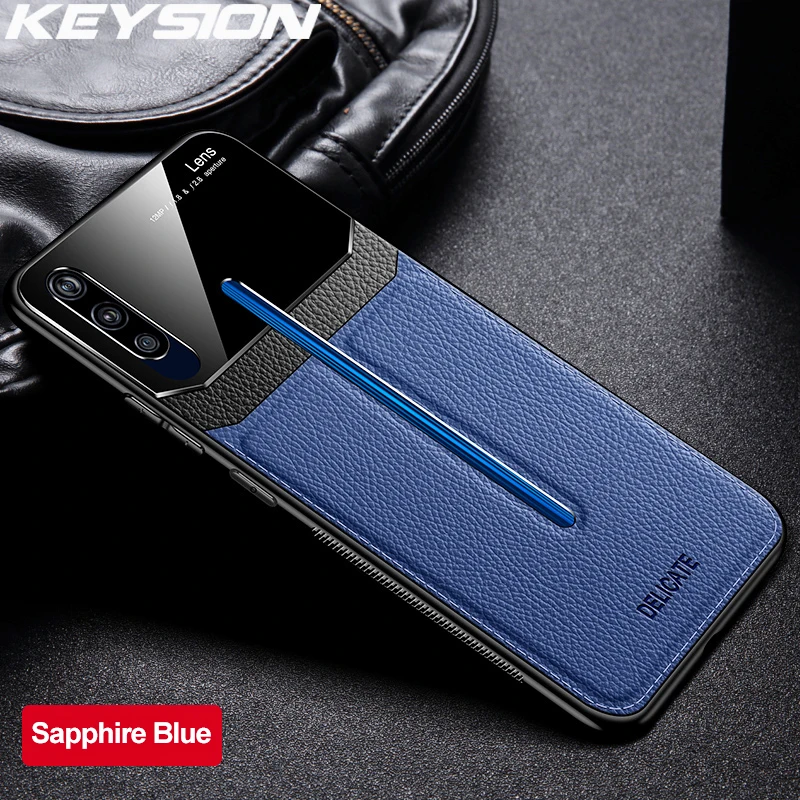 KEYSION противоударный кожаный чехол для VIVO IQOO Pro Neo зеркальное стекло силиконовый