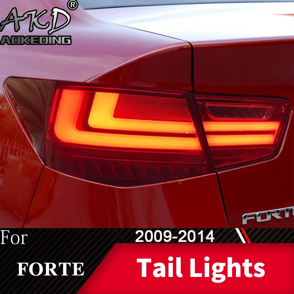 Задний фонарь для автомобиля Kia Forte 2009- Cerato светодиодный задний фонарь Противотуманные фары Дневные ходовые огни DRL тюнинг автомобильные аксессуары