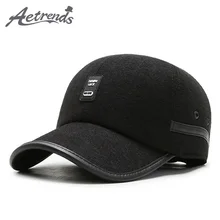 [AETRENDS] Для мужчин 6 Панель Бейсбол Кепки шапка с ушами зимняя бейсболка с сеточкой на открытом воздухе Пеший Туризм Шляпы для кемпинга для Для мужчин Z-10065