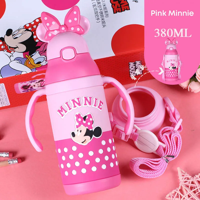 Dot Minnie Дисней мультфильм поилка чашка из нержавеющей стали изоляции детская бутылка для воды кружка - Цвет: Dot Minnie