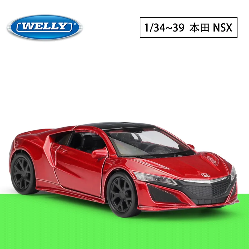 2015 NSX 1/36 масштаб суперкар Высокая имитационная машина металлическая литая модель автомобиля Тяговая машина подарок на день рождения/Рождество - Цвет: 2015 NSX