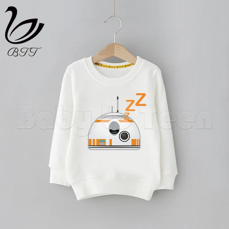 Bb8/Детская толстовка с капюшоном и милым принтом «Звездные войны»; детская одежда; детская толстовка с капюшоном с героями мультфильмов - Цвет: D