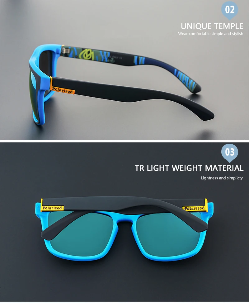 Óculos de sol polarizado Fuqian 2020 unissex para esportes acampamento pesca com ótima proteção solar.