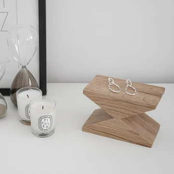 

Wood Ornaments Nordic Japan Stackable Oak Sculpture Wooden Table Miniature Craft Work Decoration Accessories Home Office Decor