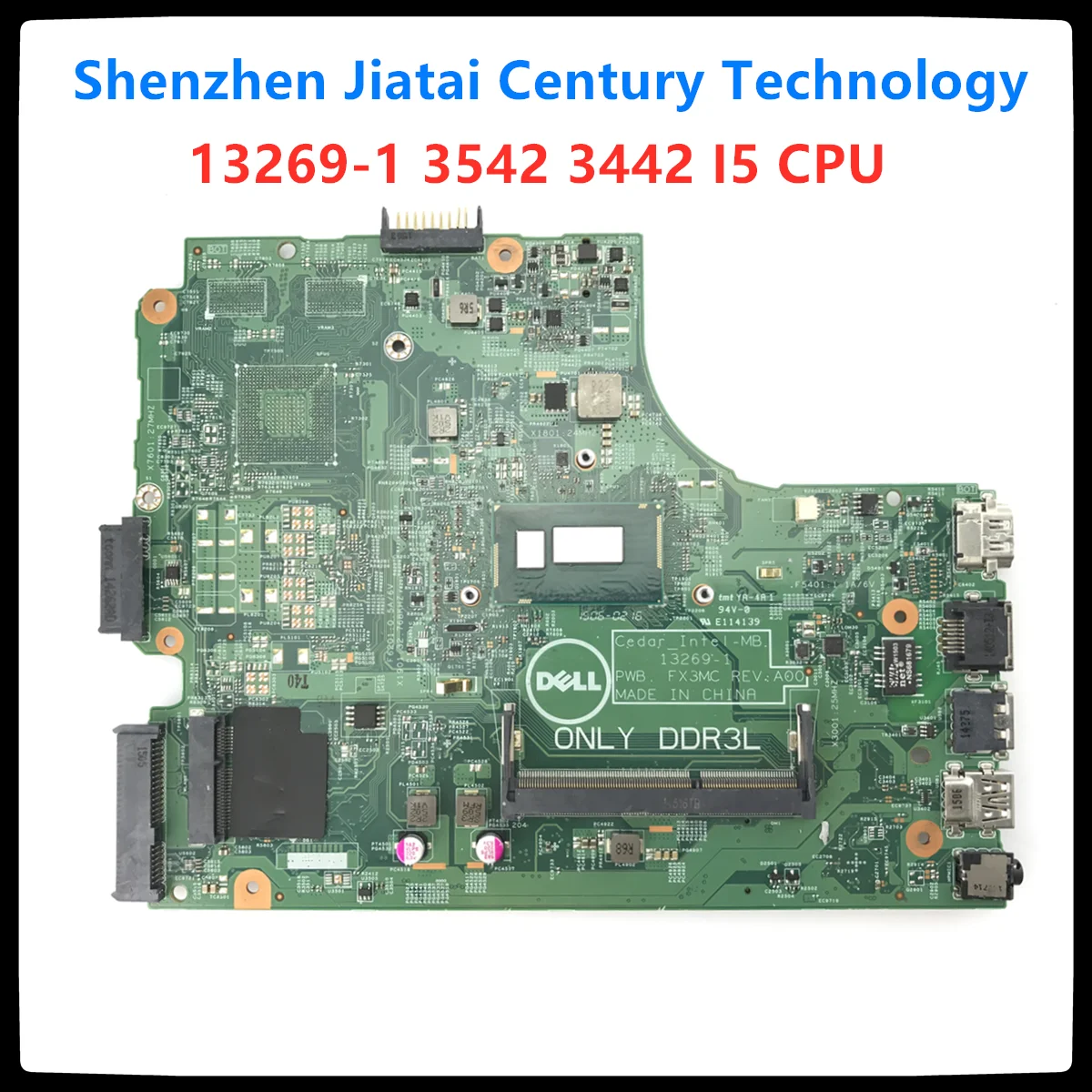 13269-1 для DELL 3542 DELL 3442 материнская плата 13269-1 PWB FX3MC REV A00 материнская плата I5 cpu GM полностью протестирована