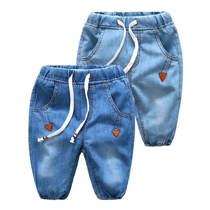 Стиль; сезон лето; Европейская и американская мода; детская одежда для мальчиков; мягкие ковбойские брюки-Капри; шорты;