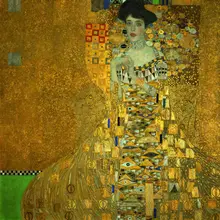 Портрет Адель Блох-Бауэр I фрески картина Густава Климта арт обои на заказ большие фото обои спальня кабинет Декор