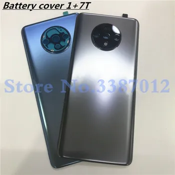

100% Original Material Glass Rear Housing Door For oneplus7T oneplus 7T Back Battery Cover Case+Camera Lens Replacement Parts