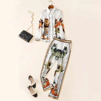 

New fashion suits spring summer 2020 women s clothing design feeling royal elder sister pants socialite two piece