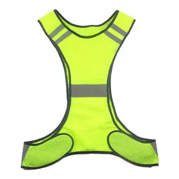 

Reflective Vest One Size Adjustable Safety High Visibility Cloths Night Running Riding Security Jacket