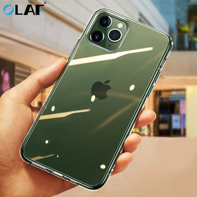 

Soft Transparent Silicone Case for iPhone 11 2019 on iPhone Pro Max Shockproof Clear TPU Case Cover iPhone XR X XS Max 7 8 Cases