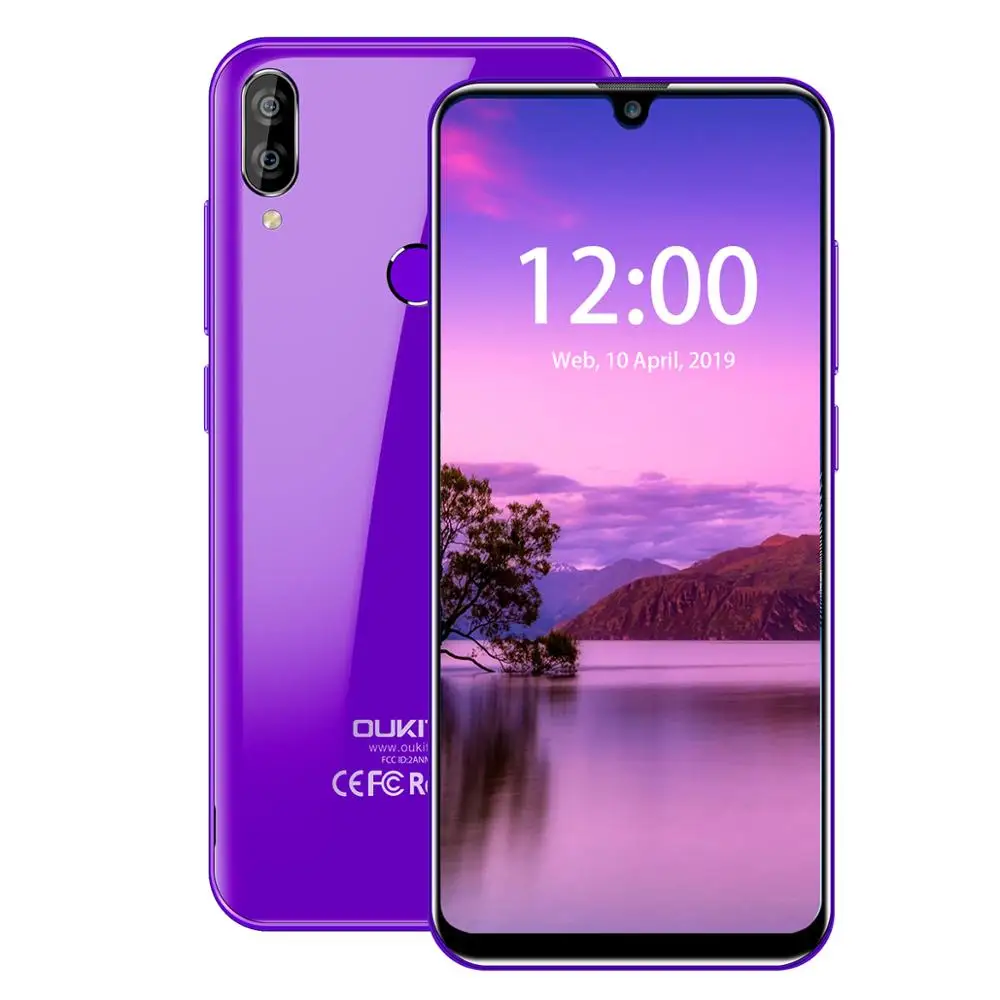 OUKITEL C16 смартфон 5,71 дюймов четырехъядерный 2 Гб ОЗУ 16 Гб ПЗУ мобильный телефон 2600 мАч двойная камера разблокировка Android 9,0 мобильный телефон - Цвет: Purple