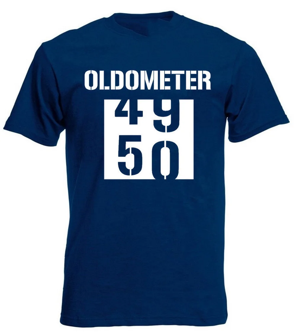 Oldometer 50 футболка смешная шутка мужские 50-ые подарки на день рождения представляет