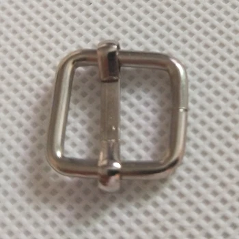 

100 pcs/lot Metal Slides Tri-Glides Wire-Formed Roller Pin Buckles Strap Slider Adjuster Buckles