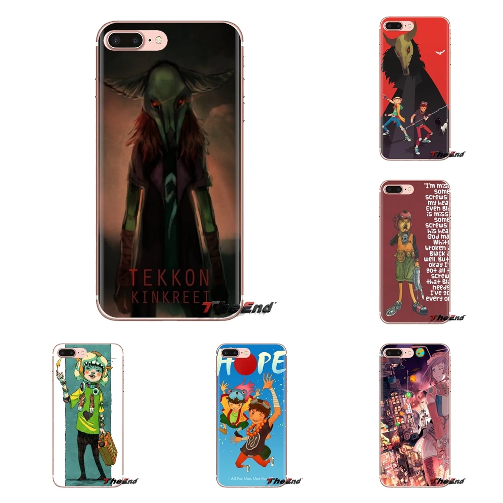 For LG G3 G4 Mini G5 G6 G7 Q6 Q7 Q8 Q9 V10 V20 V30 X Power 2 3 K10 K4 K8 2017 Tekkon Kinkreet anime Transparent TPU Shell Covers |