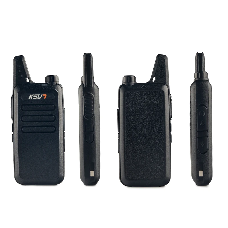 2pcs/lot  KSUN Mini Walkie Talkie Two-way radio Set UHF 400-470MHz 16CH walkie-talkie Radio