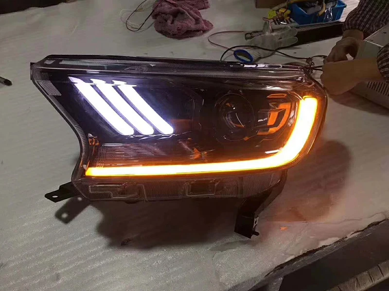 Для Ford Ranger t7 фара- Everest светодиодный головной фонарь H7 D2H Hid опция Angel Eye Bi Xenon луч аксессуары для стайлинга автомобилей