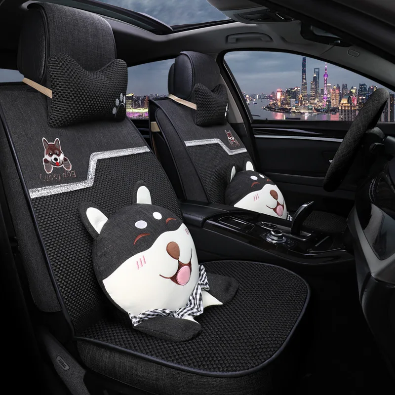 

Four Seasons General Cushion New Fox Sagitar Jetta Bora Polo Sylphy Universal Steam Cartoon Cute Car Seat Cover