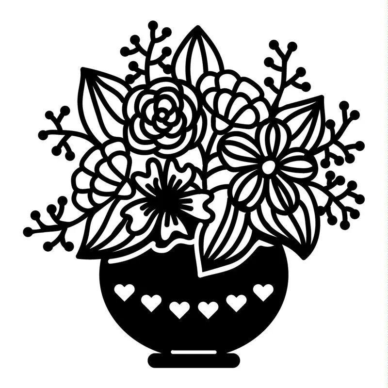 YaMinSanNiO, 1 шт., 3D ваза для цветов, металлические Вырубные штампы, новинка, цветы, подарочные штампы, Скрапбукинг для создания карт, тиснение, ремесло, Diecut