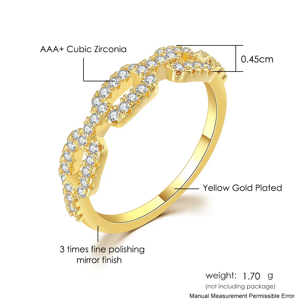 Vente chaude Bague minimaliste pour femmes Simple Zircon couleur or Accessoires délicats Déclaration Bagues empilables Bijoux pour femmes en gros_voghion.com