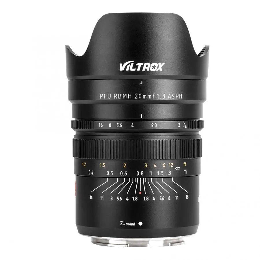 VILTROX 20 мм f/1,8 ASPH полнорамочный широкоугольный фиксированный фокус для камеры sony NEX E A9 A7M3 A7RIV A7III A7S A6500 Nikon Z6 Z7