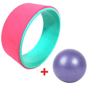

Yoga Wheel Dharma Yoga Pose Wheel 25CM Yoga Ball 12.5x5In Yoga Circle Ring Strong Roller Yoga Back Stretcher Balance Accessory