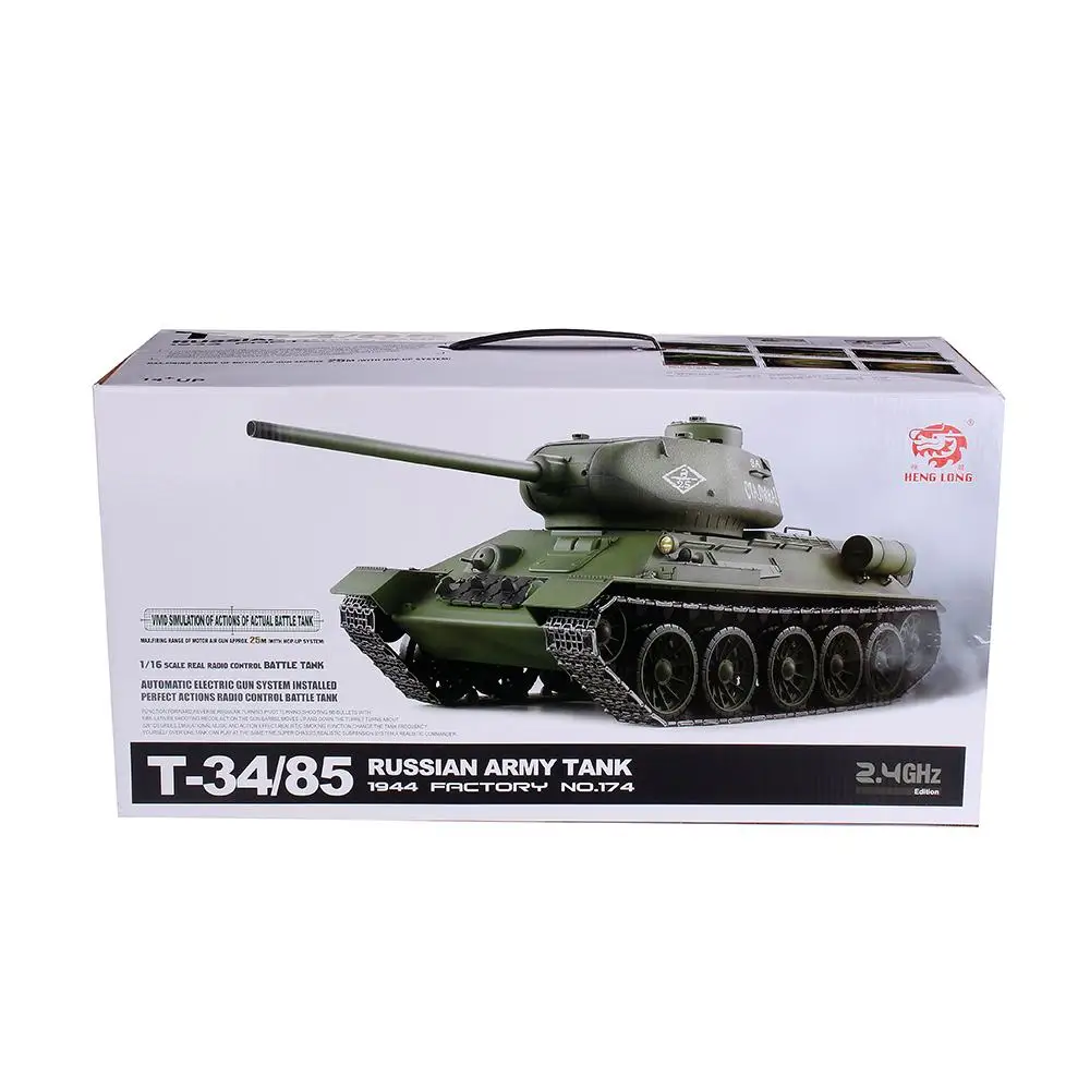 Henglong 3909 T34 rc Танк 2,4G 1/16 Металл 2,4G модели автомобилей 6,0 версия