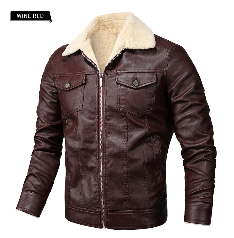 2024 Men's Retro PU Jackets: Stylish Slim Fit Leather Outerwear