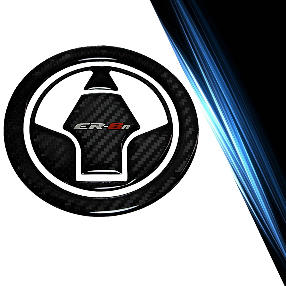 

For Kawasaki ER-6N motorcycle fuel tank cover protective cover 3D carbon fiber sticker protection ER6N 2009 2010-2015