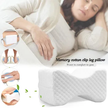 

Memory Foam Knee Pillow Legs Cushion Align Spine Pregnancy Body Pillows Back Support Leg Pad Shaping Pain Relief Sleeping Pillow