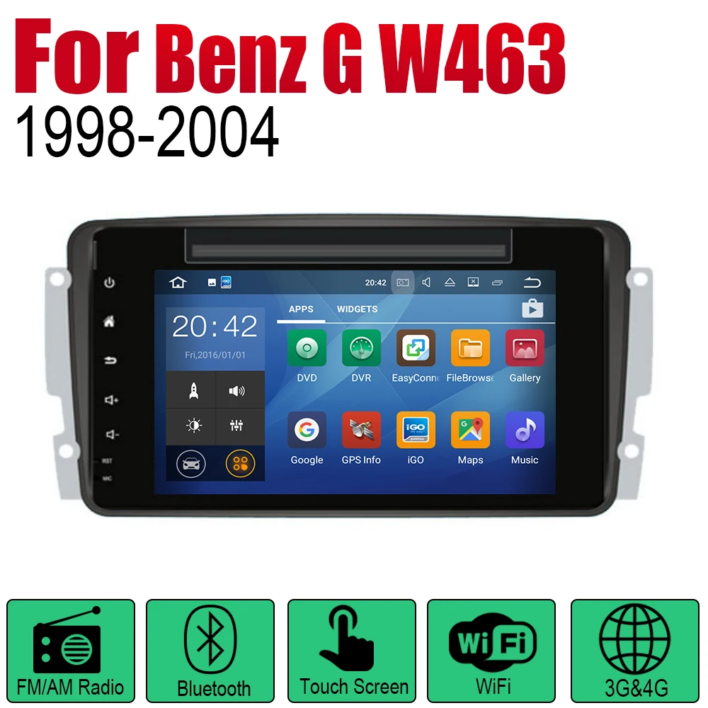 Для Mercedes Benz G W463 1998 1999 2000 2001 2002 2003 2004 NTG Android Авто Радио DVD Автомобильный