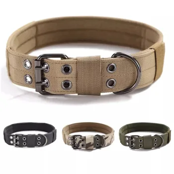 

Military Adjustable Dog Collar Tactical Large Dog Collar with Handle Training Running Pet Collar for Small or Medium Dogs
