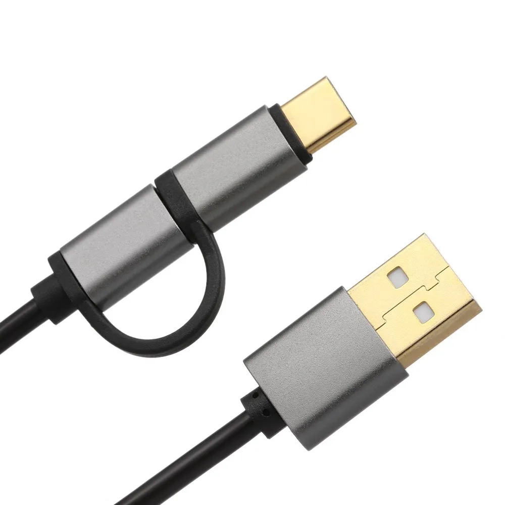 Micro USB и type-C 2 в 1 кабель для зарядки 50 см кабель для быстрой зарядки кабель для передачи данных совместим с huawei samsung