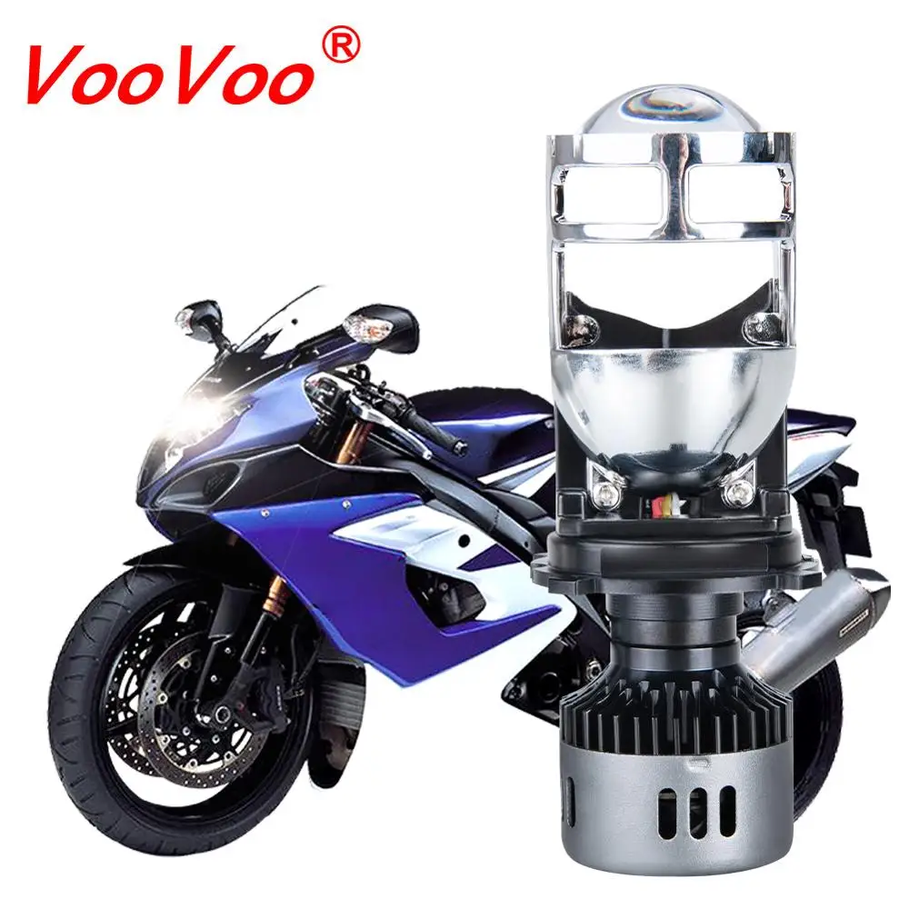 

VooVoo H4 Motorcycle LED Headlight Scooter ATV Moto Off Road faro moto Spotlight LED 6500K 24W 4800lm Motorbike HS1 Head Light