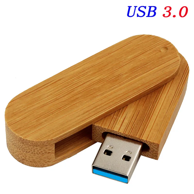 JASTER USB 3,0 лого заказной вращающийся деревянный USB флэш-накопитель Флешка карта памяти, Флеш накопитель 4 ГБ 8 ГБ 16 ГБ 32 ГБ usb creativo - Цвет: Carbonized bamboo