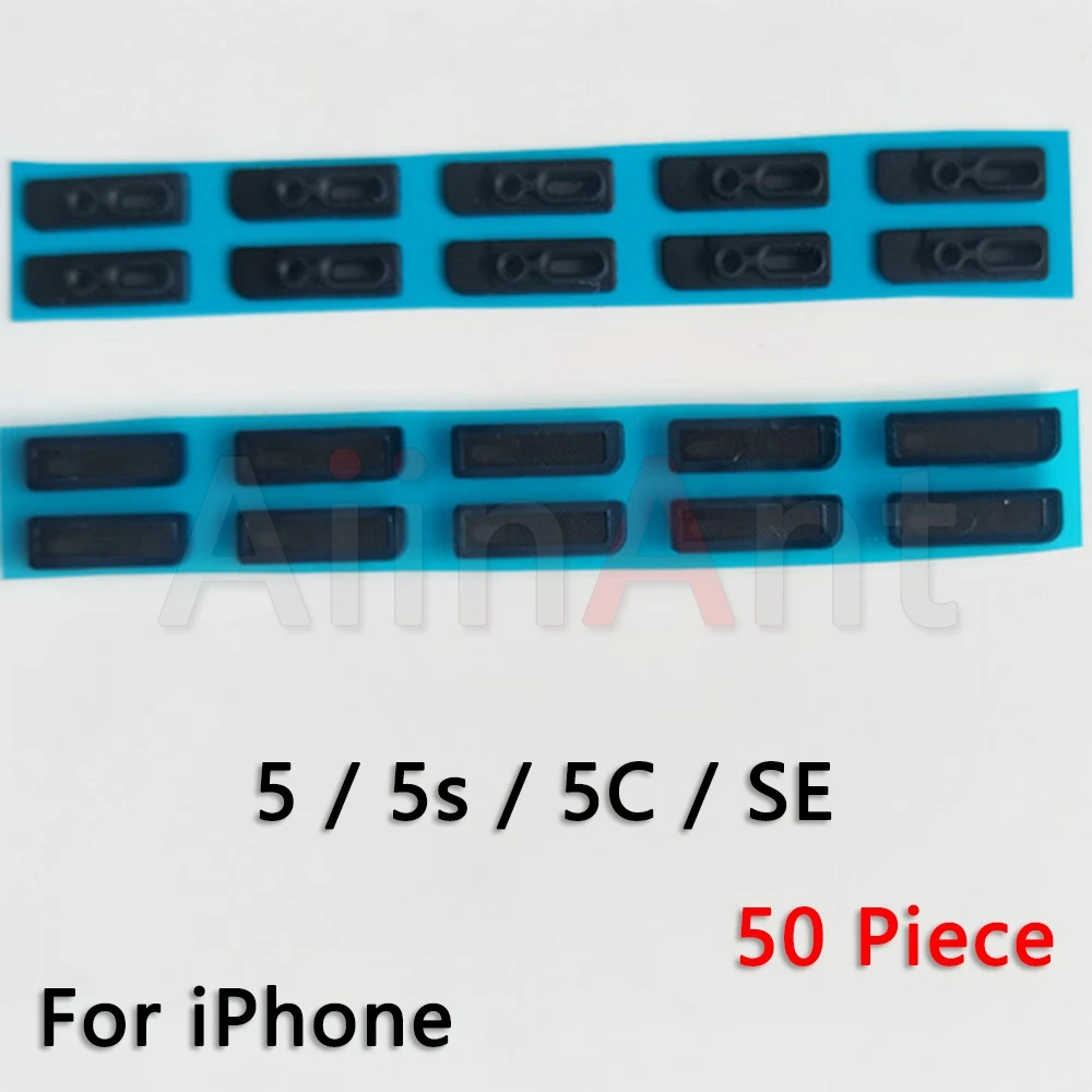50 шт. для iPhone 6 6s 7 8 Plus X Xs Max 5 5S 5c экран наушник против пыли сетка с кронштейном сетевой пластыревый заменитель - Цвет: For iPhone 5